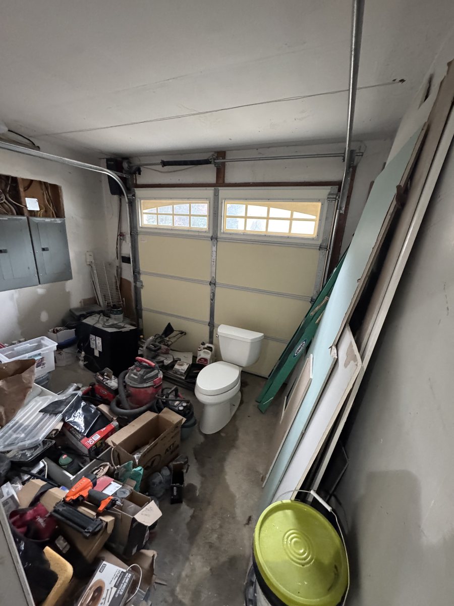 Garage conversion before renovation